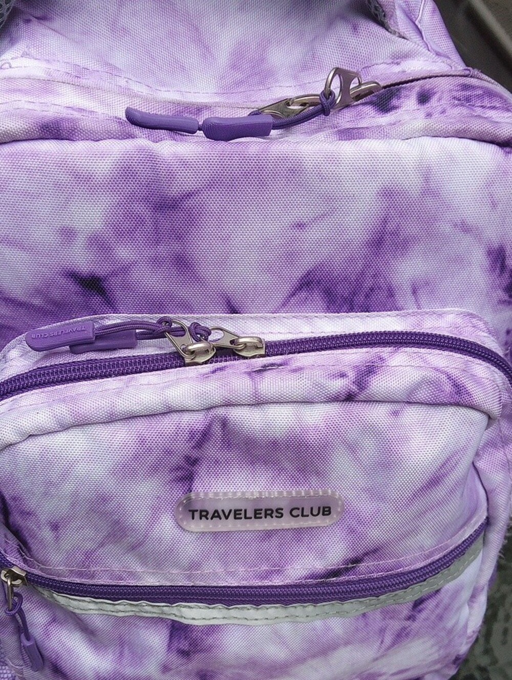 Purple Tie-Dye Rolling Backpack - Picture 10 of 16